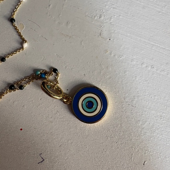 Gorjana Blue Evil Eye Beaded Necklace - Picture 3 of 4